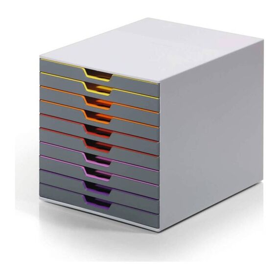 Durable VARICOLOR 10 Drawer Box 10 Drawers A4 Grey