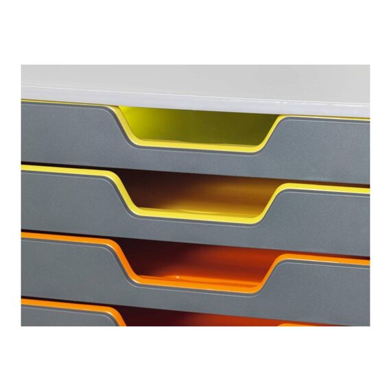 Durable VARICOLOR 10 Drawer Box 10 Drawers A4 Grey