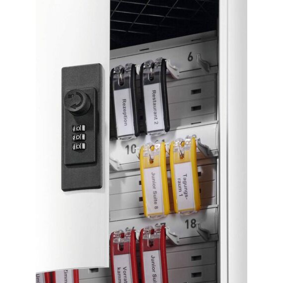 Durable KEY BOX CODE 18 Key Cabinet 18 Hooks Silver