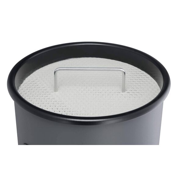 Durable Ash and Waste Bin 17 L Silver