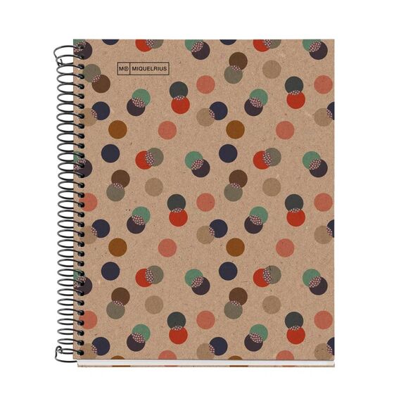 Miquelrius Ecoconfetti A5 5 mm squared notebook – multicolour