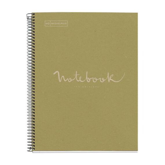 Miquelrius Ecogreen A4 5 mm squared notebook – green