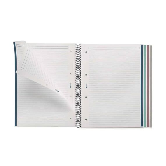 Miquelrius Ecolines A4 7 mm ruled notebook – multicolour