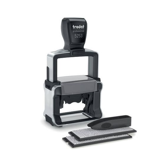 Trodat Professional 4.0 5253 Typomatic DIY Text Stamp Black