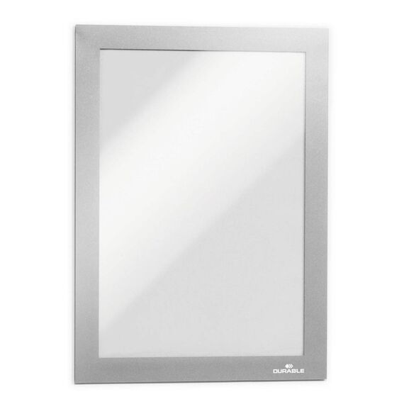 DURABLE DURAFRAME MAGNETIC A5 Info Frame Silver 5-Pack