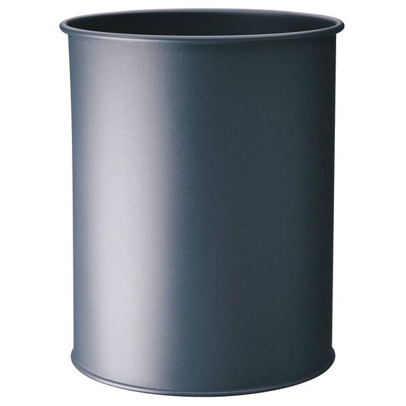 DURABLE Metal Waste Basket 15 L Round Charcoal