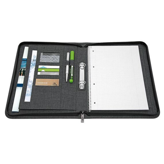 WEDO COLLEGE A4 Zip Ring Binder, 2-Ring 30 mm, Grey