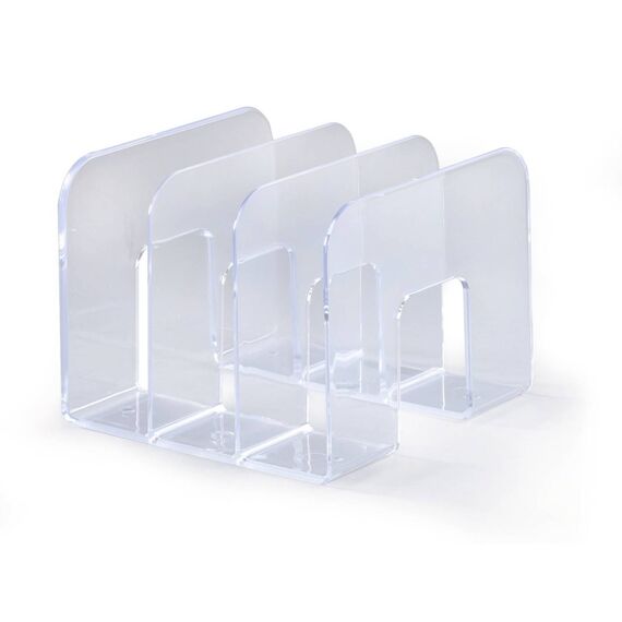 DURABLE TREND Catalogue Stand, 3 Compartments, Transparent