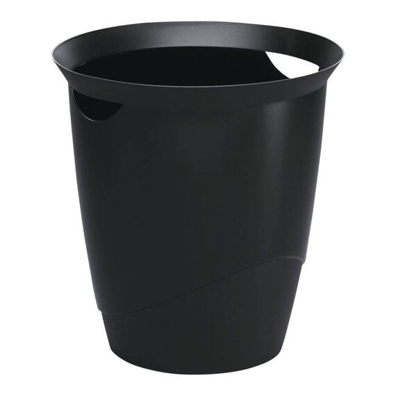 DURABLE TREND 16 L Round Waste Basket Black
