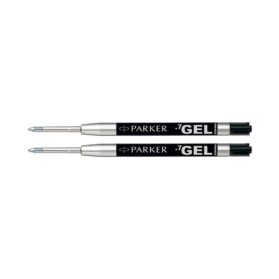 Parker QUINK Gel Refill Medium, Black, 2 Pack