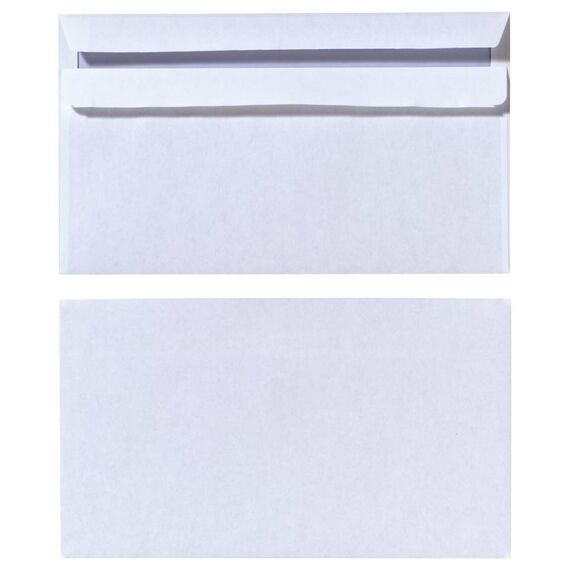 Herlitz Envelopes DL, Self-Adhesive, White, 100 Pack