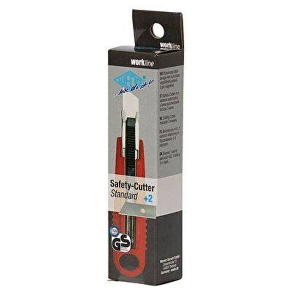 WEDO Safety Cutter Standard Retractable Red/Black