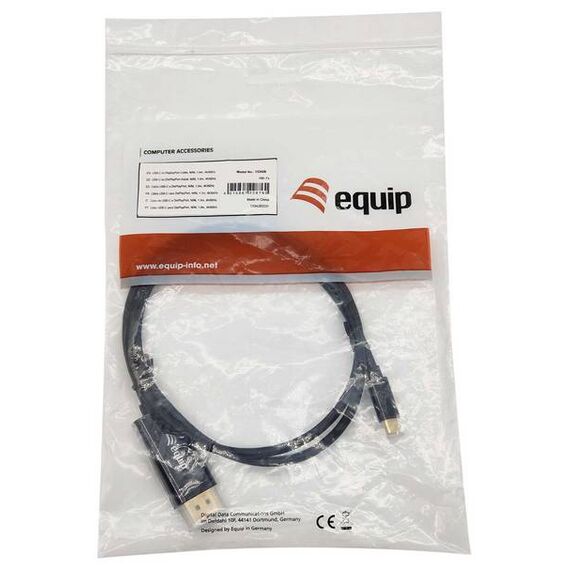 Equip 133427 USB-C to DisplayPort Cable 2m 4K 60Hz Black