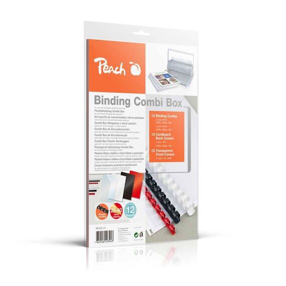 Peach PB100-14 A4 Comb Binding Set, 36 Pieces | PB100-14