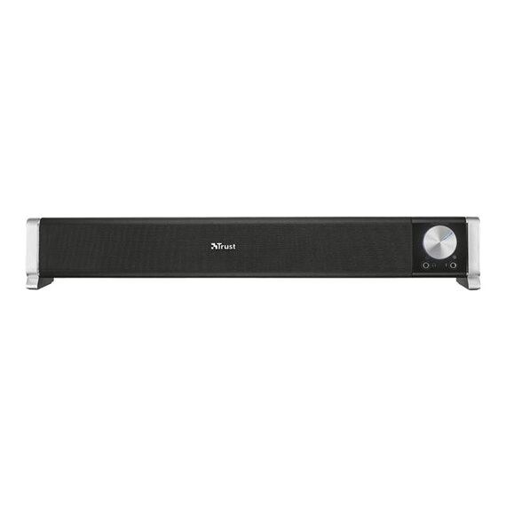 Trust Asto PC Soundbar, 6 W RMS, USB Powered, 3.5 mm Audio, Black