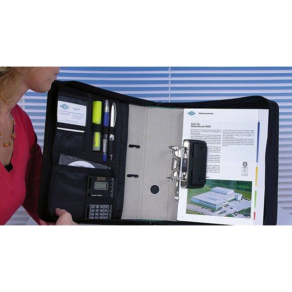 WEDO FileCase A4 Binder Bag 80mm Black | 58601