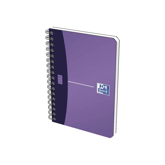 Oxford Office A6 Wirebound Notebook, 90 Sheets / 180 Pages, 90 gsm, 5 mm Squared, PP Cover, Assorted