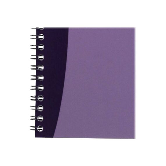 Oxford Office A6 Wirebound Notebook, 90 Sheets / 180 Pages, 90 gsm, 5 mm Squared, PP Cover, Assorted