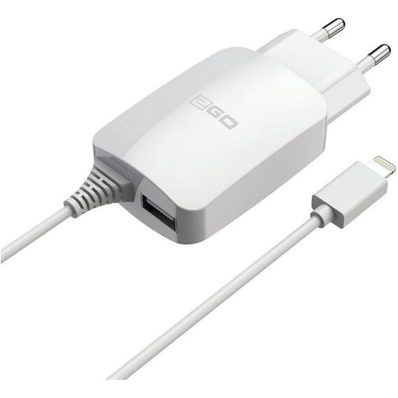 2GO DUO 797166 White Lightning Wall Charger 1.4m USB-A