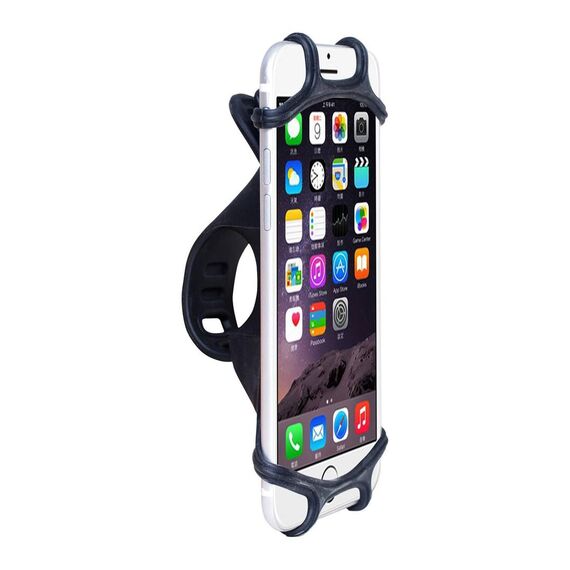 2GO BIKE 795699 Black Silicone Handlebar Phone Holder