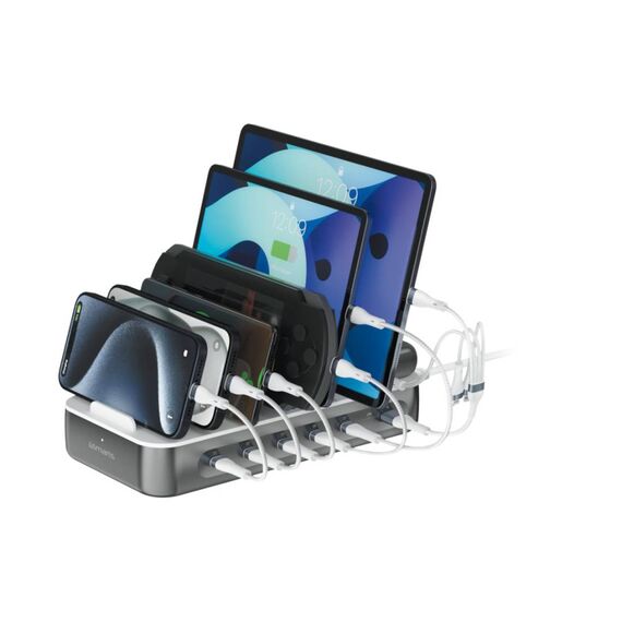 4smarts Team 100W 5C1A Charging Station Space Grey