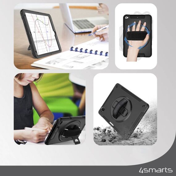 4smarts Rugged Case Grip for Samsung Galaxy Tab A9+ Black