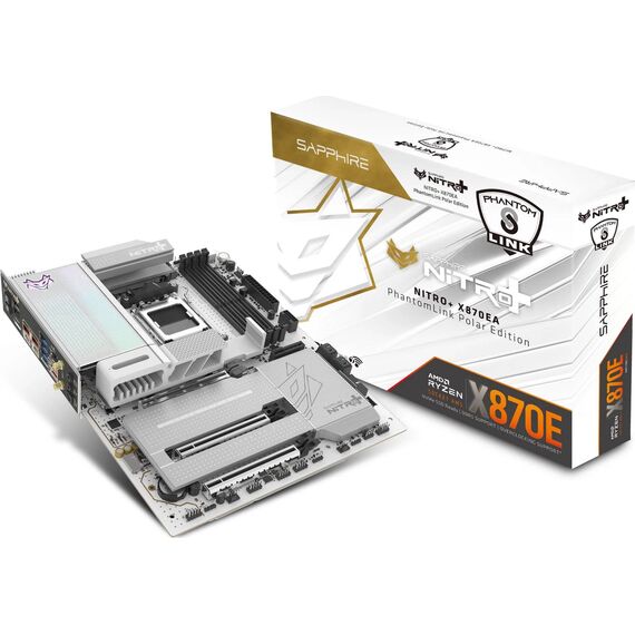 SAPPHIRE NITRO+ X870EA PhantomLink Polar AM5 Motherboard