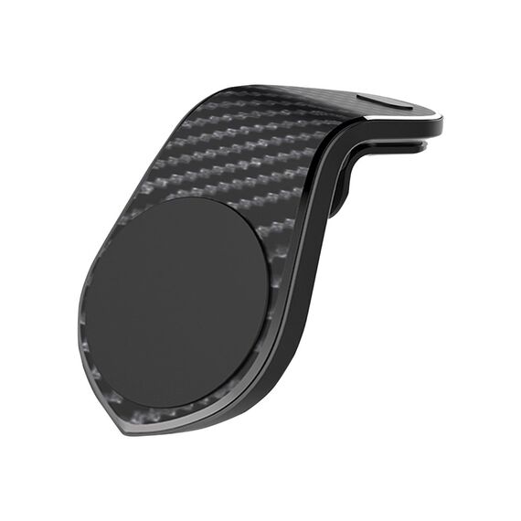 2GO CarClip 797213 Black Carbon Look Magnetic Air Vent Phone Holder