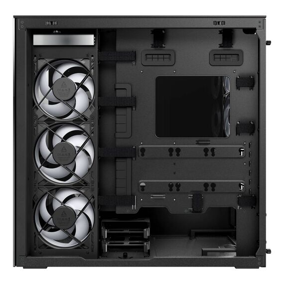 ARCTIC Xtender Black Tinted Mid-Tower PC Case, E-ATX, Five ARGB Fans