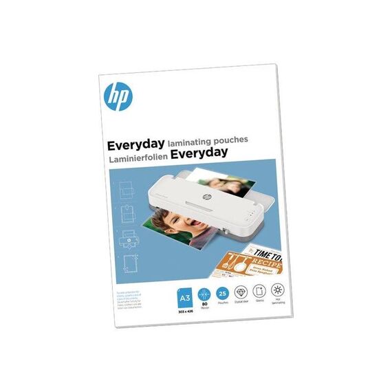 HP Everyday 9152 A3 Laminating Pouches, 80 µm, Pack of 25