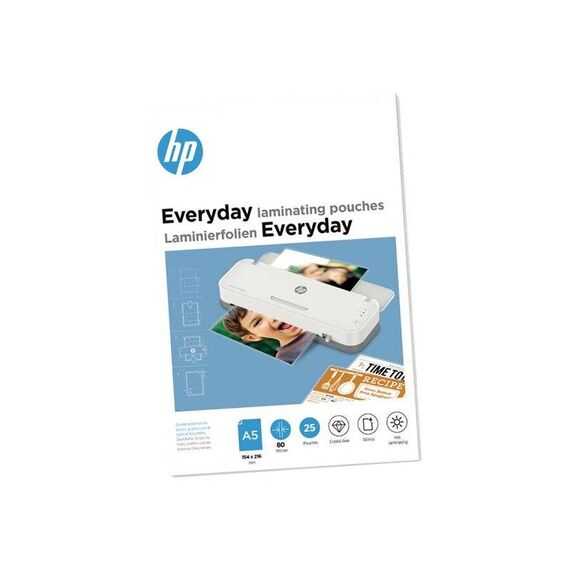 HP Everyday 9155 A5 Laminating Pouches, 80 µm, Pack of 25