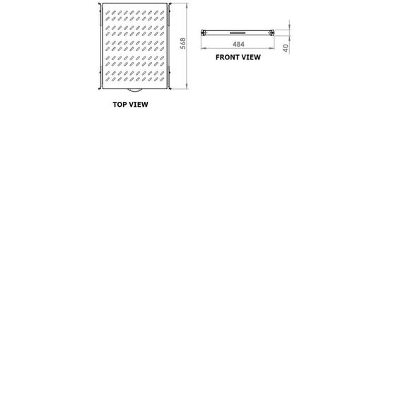 Equip EZVS-19-1-60-B Sliding Shelf