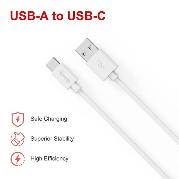 Equip USB-A to USB-C USB 2.0 Cable, 2m