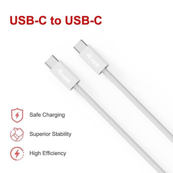 Equip 2 m USB-C to USB-C Cable, 60 W PD