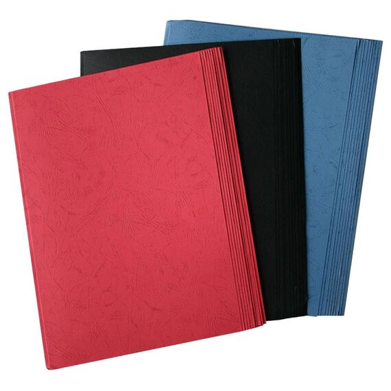 Olympia 9170 A4 Thermal Binding Covers 3mm Blue Black Red 30 Pack