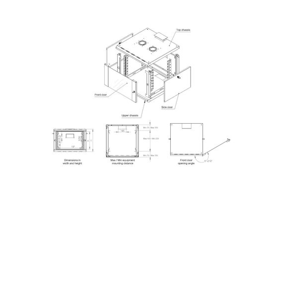 Equip Pro Mount 9U 19" Wall Cabinet