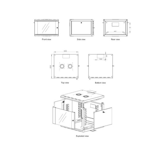 Equip Pro Mount 9U 19" Wall Cabinet