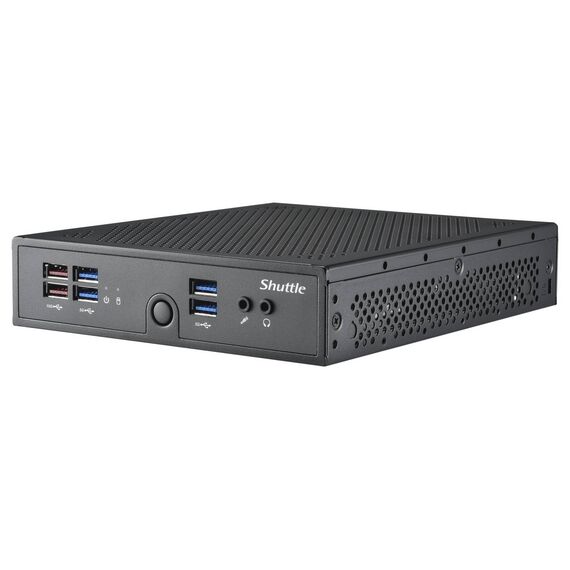 Shuttle XPC slim DS50U5 Fanless Mini PC Barebone, Black, 8GB DDR5 Bundle