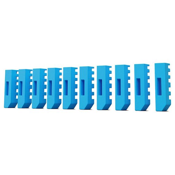 Lindy 40325 DisplayPort Port Blocker Pack, 10 Locks, No Key, Blue