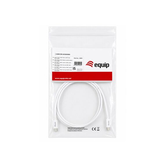 Equip 128842 white 1 m USB-C to USB-C USB 2.0 cable