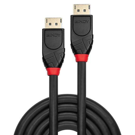 Lindy 41081 20 m active DisplayPort cable, DP 1.2, 4K60, Black