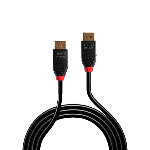 Lindy 41169 10 m active DisplayPort cable, DP 1.4, 8K60, Black