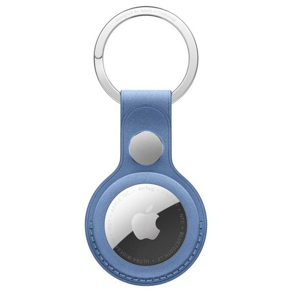Apple AirTag FineWoven Key Ring, Wildflower Blue
