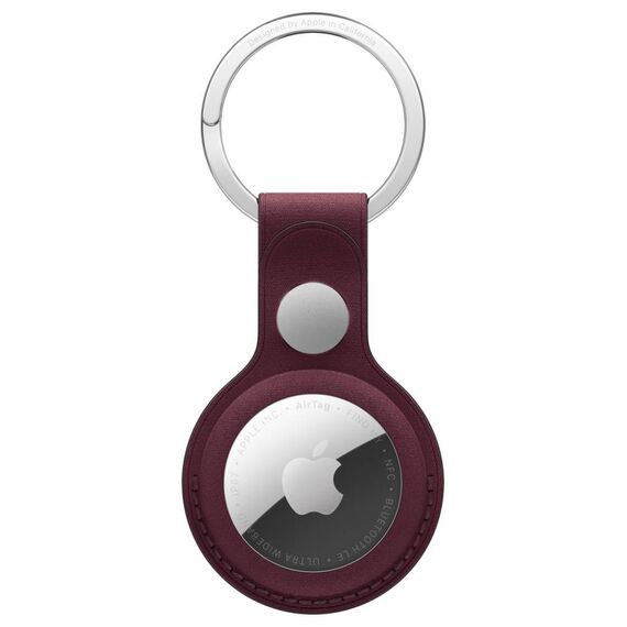 Apple AirTag FineWoven Key Ring Burgundy