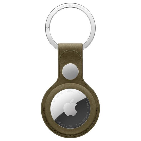 Apple AirTag FineWoven Key Ring Dark Olive