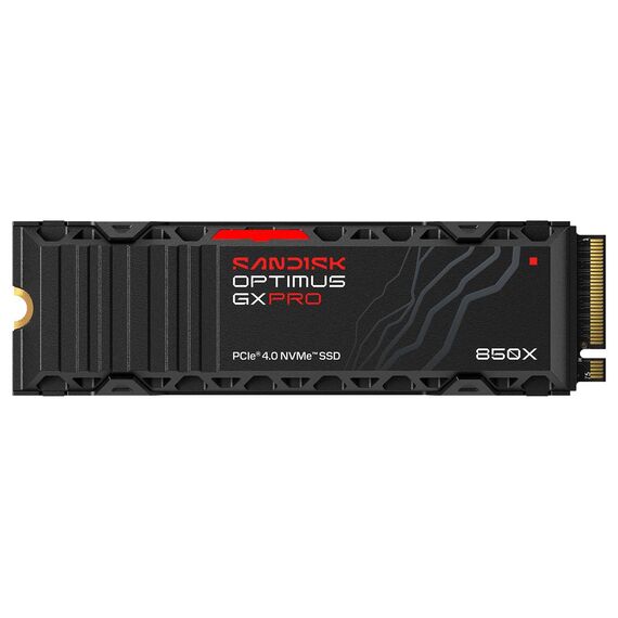 SanDisk Optimus GX PRO 850X 4 TB M.2 2280 NVMe SSD with heatsink
