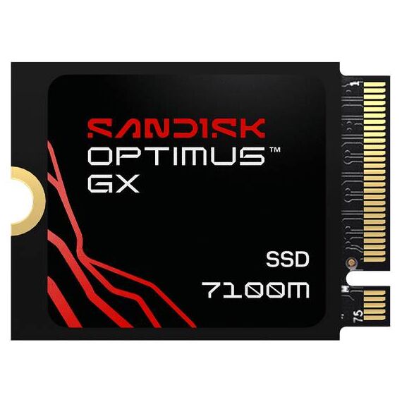 SanDisk Optimus GX 7100M 2 TB M.2 2230 NVMe SSD without heatsink