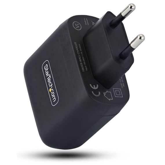 StarTech.com 1065EB-WALL-CHARGER 65W USB-C GaN charger Europlug black