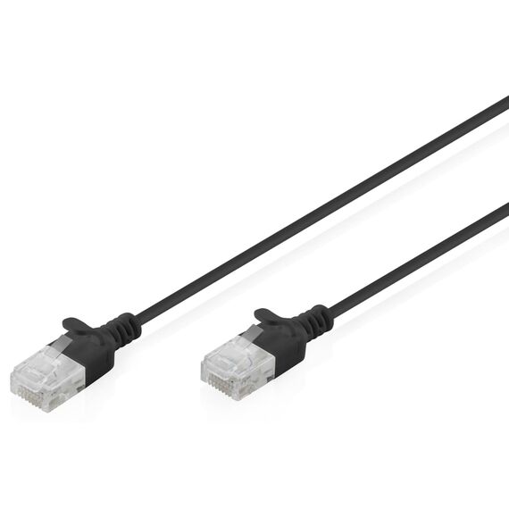 Digitus CAT6 Slim Patch Cable 0.5 m Black