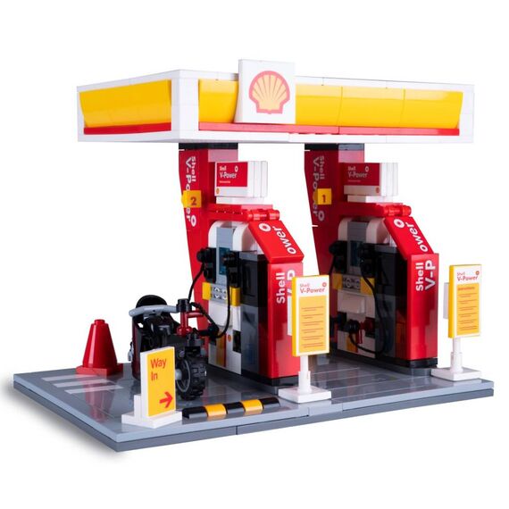 JAMARA CaDA Shell Tankstelle 1:30 Petrol Station Building Set